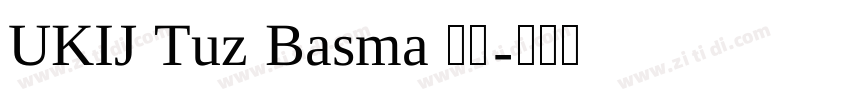 UKIJ Tuz Basma 常规字体转换